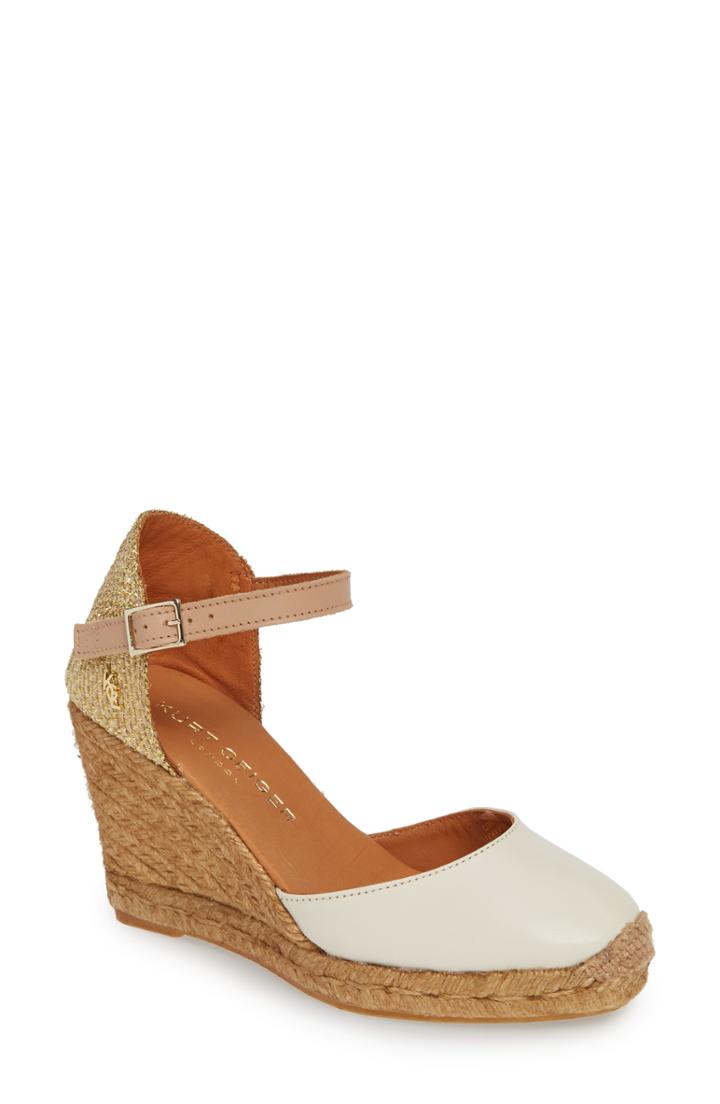 Women's Kurt Geiger London Monty Espadrille Wedge M - White
