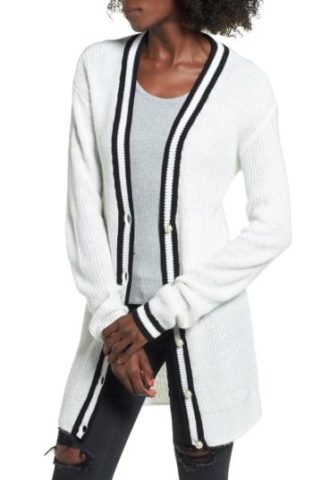 Women's Bp. Varsity Cardigan - Ivory