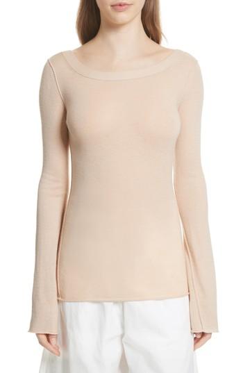 Women's Vince Cashmere V-back Cashmere Sweater - Beige