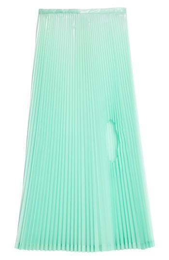 Women's Toga Pleated Keyhole Skirt Us / 36 Fr - Green