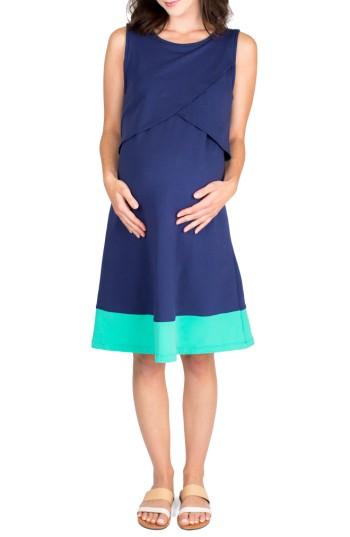 Women's Nom Maternity Sophia Maternity/nursing Dress - Blue