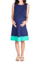 Women's Nom Maternity Sophia Maternity/nursing Dress - Blue