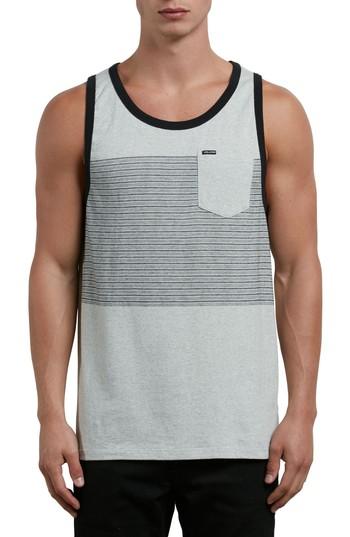 Men's Volcom Threezy Pocket Tank - Grey
