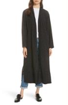 Women's Eileen Fisher Belted Long Kimono Jacket, Size - Black