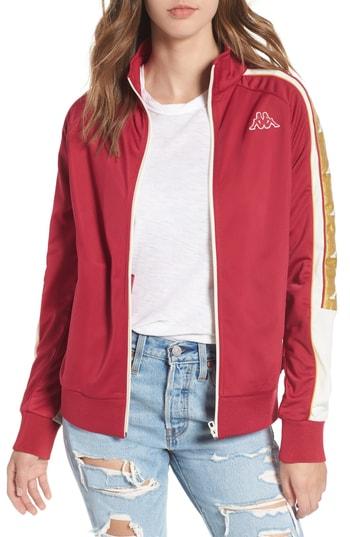 Women's Kappa Active Logo Warmup Jacket - Red