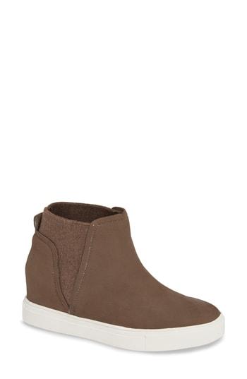 Women's Steven By Steve Madden Chanler Hidden Wedge Sneaker M - Beige