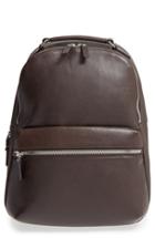 Men's Shinola Runwell Leather Laptop Backpack - Brown