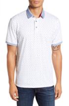 Men's Greyson Icon Arctic Print Polo Shirt - White
