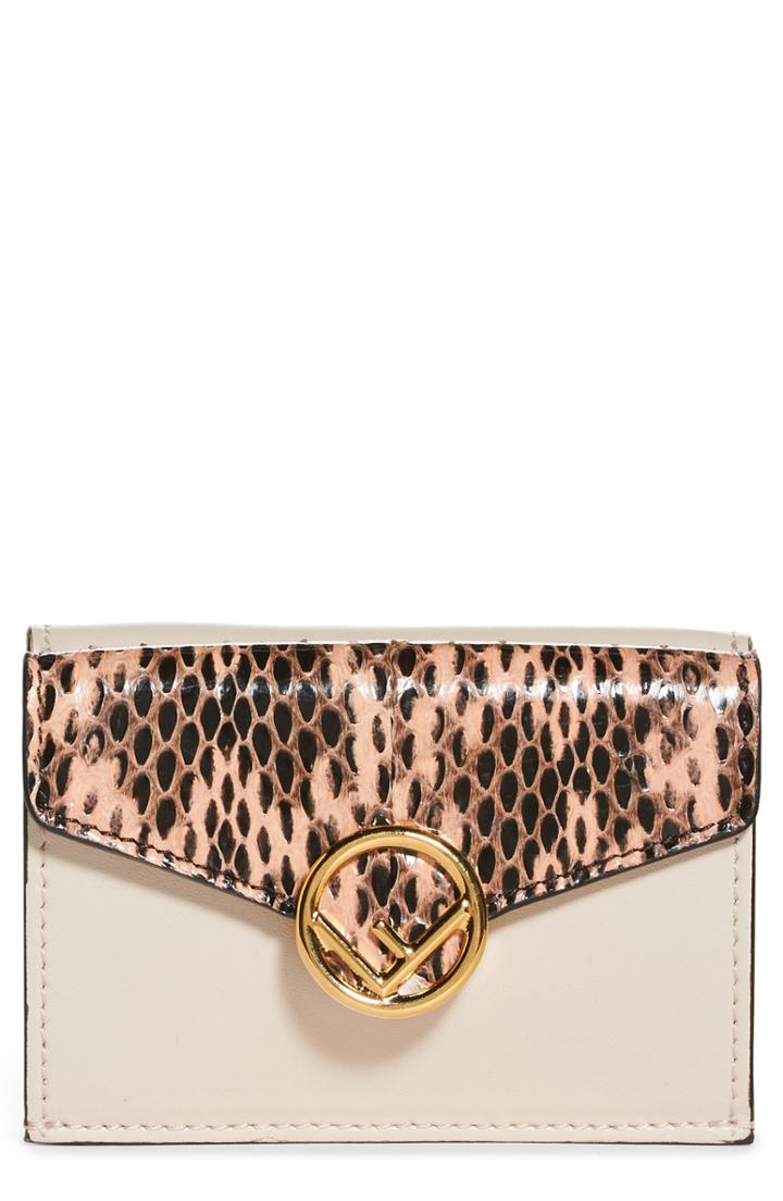Women's Ted Baker London Quilted Bow Leather Matinee Wallet - Grey