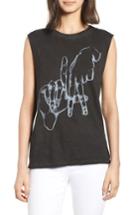 Women's Prince Peter Los Angeles Graphic Muscle Tee - Black