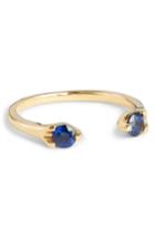 Women's Anita Ko Orbit Blue Sapphire Open Ring