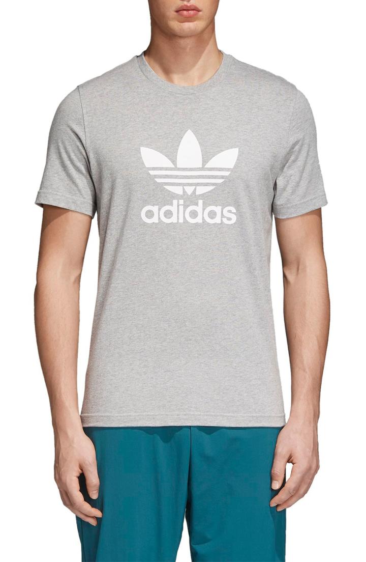 Men's Adidas Originals Trefoil T-shirt, Size - Grey
