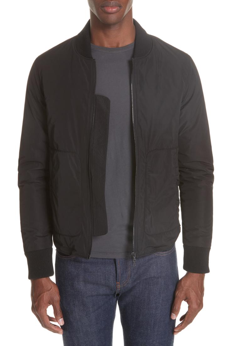 Men's Officine Generale Bomber Jacket - Black