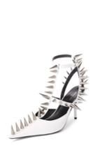 Women's Balenciaga Metal Spike Slingback Pump Us / 37eu - White