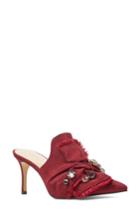 Women's Nine West Macadamia Embellished Mule .5 M - Red