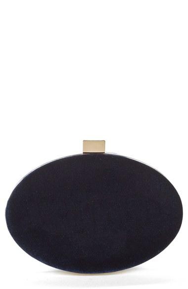 Sole Society Jemima Velvet Minaudiere - Blue