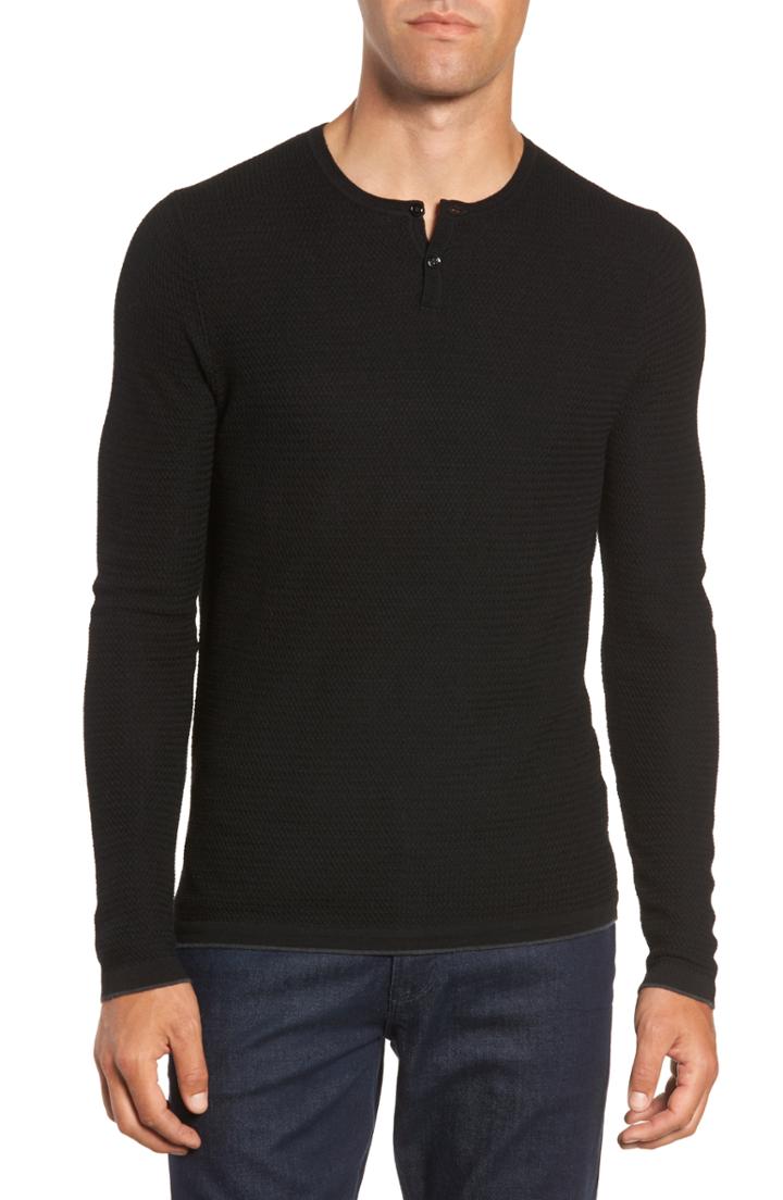 Men's Zachary Prell Hawthorn Wool Blend Thermal, Size - Black
