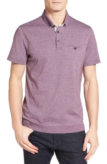 Men's Ted Baker London Frankiy Ribbed Hem Polo