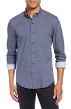 Men's W.r.k Reworked Slim Fit Grid Print Sport Shirt - Blue