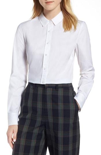 Women's 1901 Stretch Poplin Shirt - White