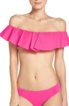 Women's Trina Turk Flutter Bandeau Bikini Top - Pink