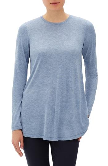 Women's Lafayette 148 New York Lexia Featherweight Jersey Top - Blue