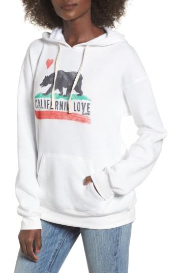 Women's Billabong Cali Bear Hoodie - White