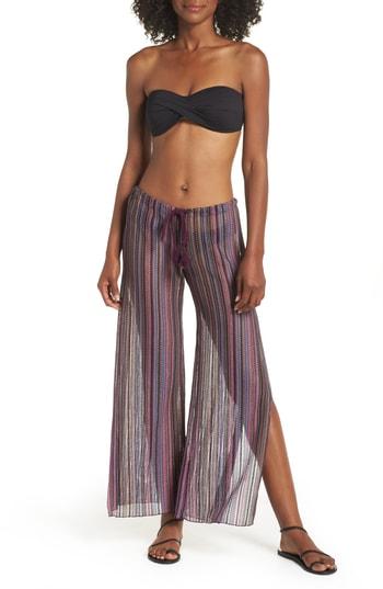 Women's Becca Pierside Cover-up Flyaway Pants - Purple