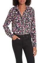 Women's J.crew Peplum Satin Crepe Top - Red
