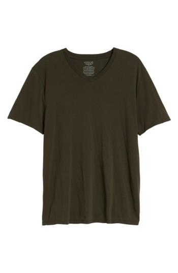 Men's Vince Regular Fit V-neck T-shirt, Size - Green