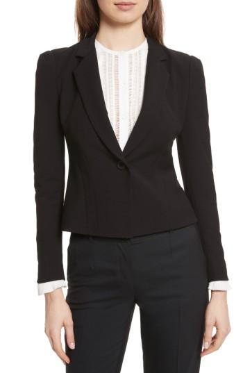 Women's Rebecca Taylor Stretch Suiting Jacket - Black