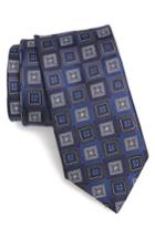 Men's John W. Nordstrom 'slash' Medallion Silk Tie, Size - Blue