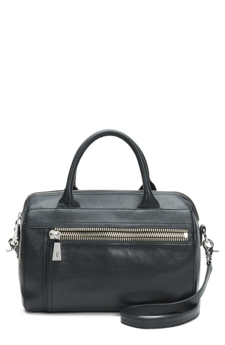 Frye Lena Lambskin Leather Satchel - Black