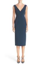 Women's Nordstrom Signature And Caroline Issa Double V-neck Ponte Knit Dress