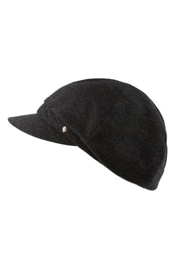 Women's Helen Kaminski Wool Jersey Baker Boy Cap - Grey