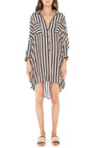 Women's Sandy Liang Embroidered Overlay Shirtdress