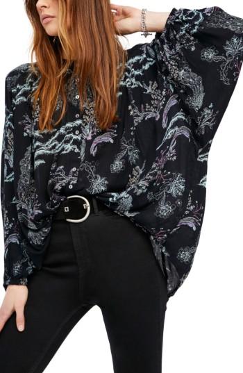 Women's Free People Metallic Blooms Top