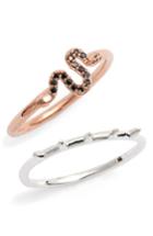 Women's Topshop Two-pack Snake & Spike Rings