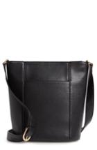Nordstrom Loraine Leather Bucket Bag - Black