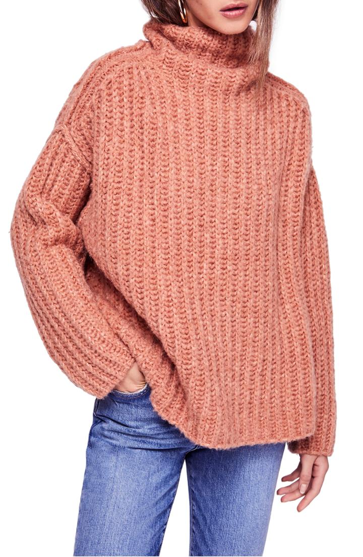 Women's Free People Fluffy Sweater - Orange
