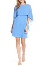 Women's Vince Camuto Cape Overlay Dress (similar To 14w) - Blue