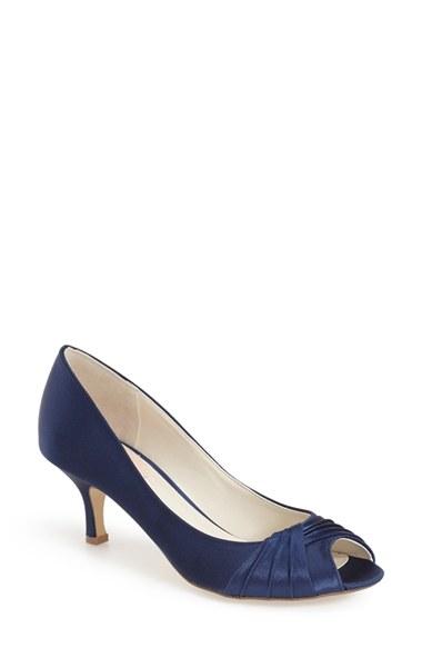 Women's Pink Paradox London 'romantic' Peep Toe Pump M - Blue