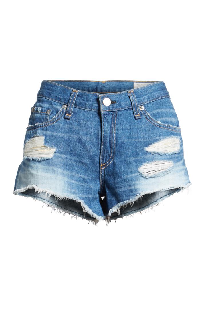 Women's Rag & Bone 'the Cutoff' Denim Shorts - Blue