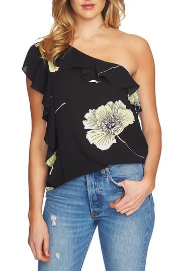 Women's 1.state Ruffle One-shoulder Blouse - Yellow