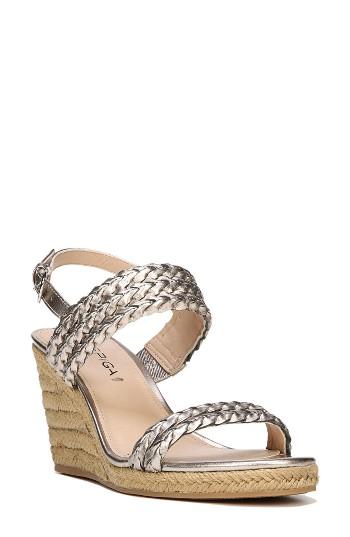 Women's Via Spiga Indira Wedge Sandal M - Metallic