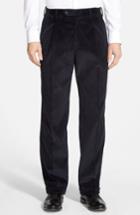 Men's Berle Pleated Corduroy Trousers X 34 - Blue