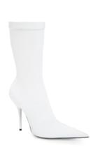 Women's Balenciaga Pointy Toe Mid Boot Us / 39eu - White