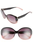 Women's Polaroid Eyewear 59mm Polarized Sunglasses - Black/ Pink/ Burgndy Polarized