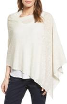 Women's Eileen Fisher Hemp Blend Poncho, Size - White