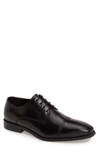 Men's Reaction Kenneth Cole Pure Hearted Cap Toe Derby .5 M - Black